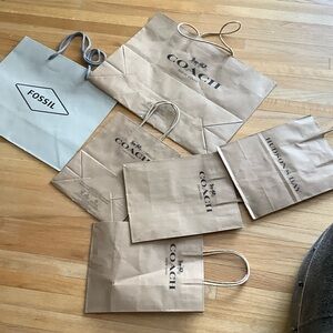 Coach and Brown Shopping Bags